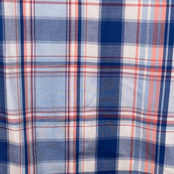 Peter Millar Plaid Long Sleeve Button Down Cotton Dress Shirt Size Large - Picture 4 of 8